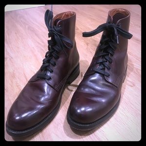 Men’s Dark Brown Leather Lace-Up Boots from Frye
